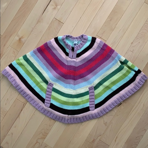GAP Other - 🎉HP🎉 Gap Striped Knit Poncho